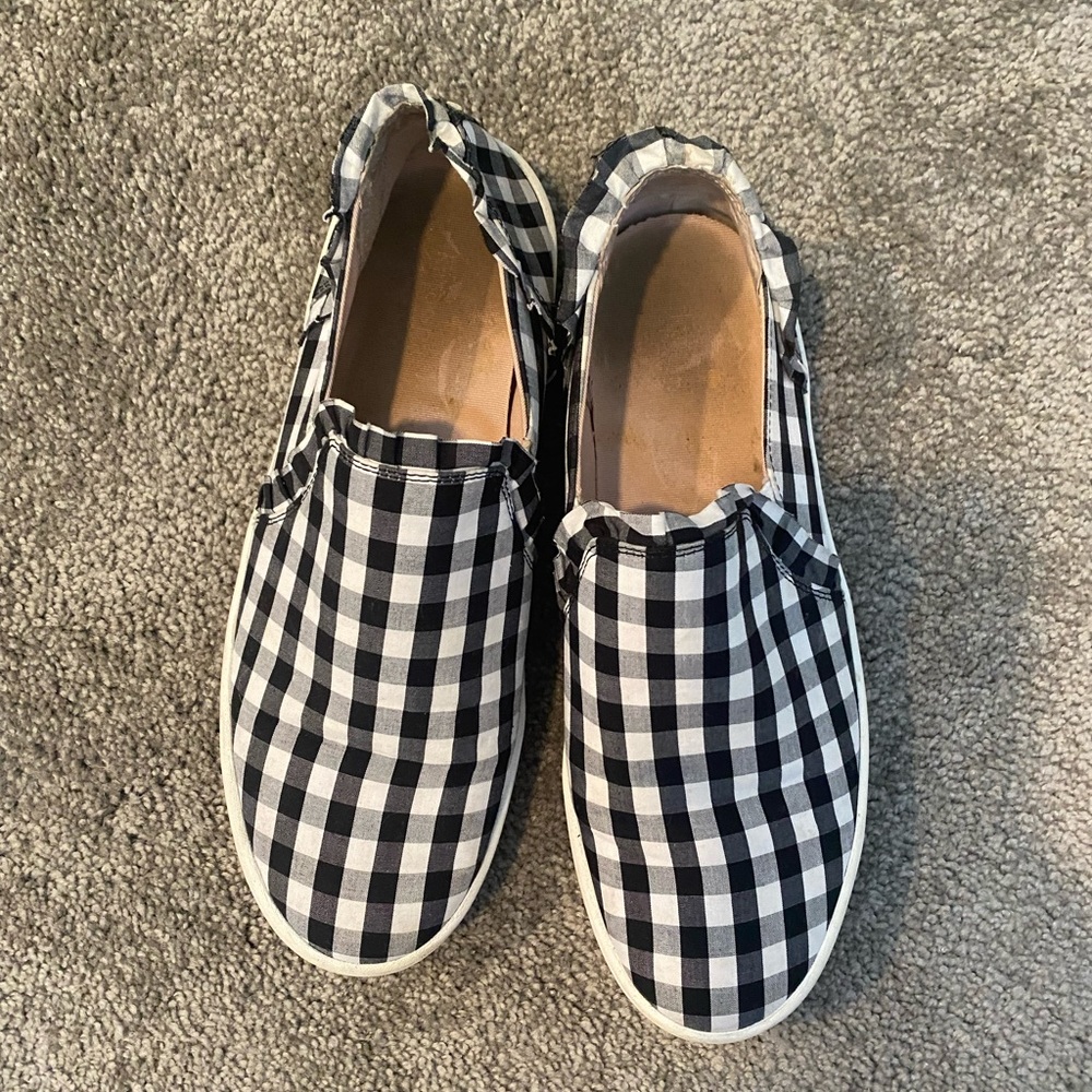 Kate Spade Gingham Sneakers size 7